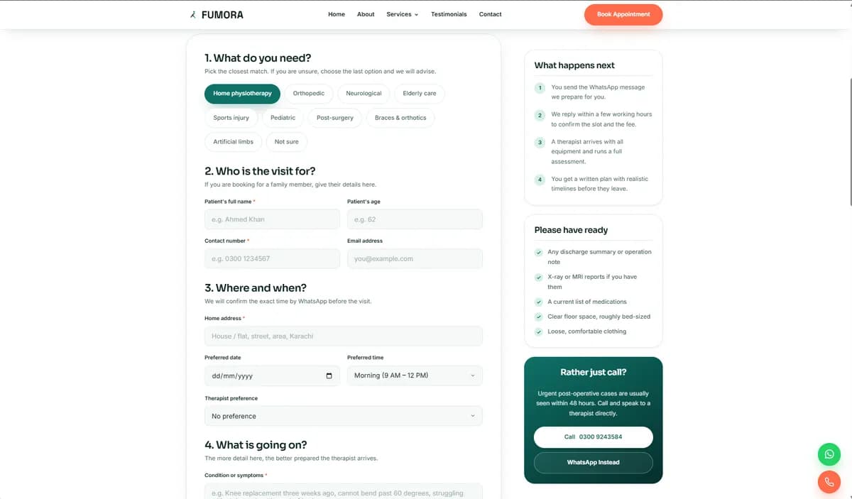 fumora-appointment-booking